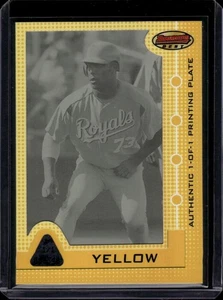 2005 Bowman's Best Printing Plates Yellow #34 Shane Costa RC Rookie 1/1 Royals - Picture 1 of 2