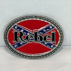Rebel Belt Buckle. “the South Will Rise Again” - Picture 1 of 6