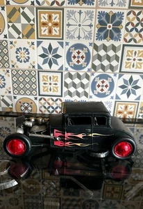 hotrod clásico hojalata modelo coche llama - Imagen 1 de 5