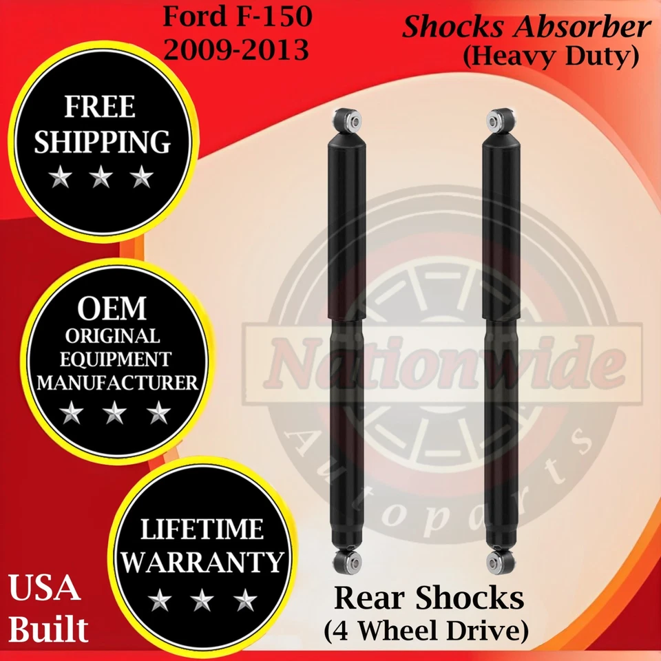 Monroe Genuine OEM Rear Shocks For 2009-2013 Ford F-150 4WD HD Lifetime Warranty - Изображение 1 из 4