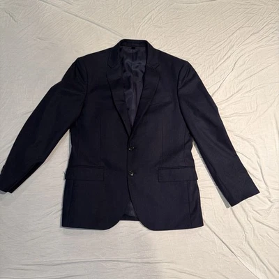 J. Crew 100% Wool Men's Suit | Size 40S Navy Blue | Vitale Barberis Canonico - Image 1 of 4
