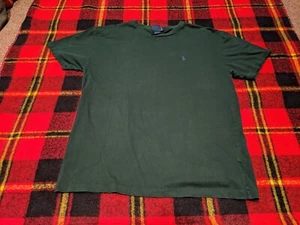 VINTAGE Green Polo Ralph Lauren T-Shirt Men’s Sz S Single Stitch Tee 90s - Picture 1 of 3