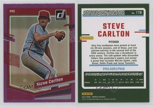 2023 Panini Donruss Holo Pink Steve Carlton #178 HOF