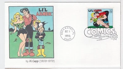 TurtlesTradingPost- Li'l  Abner- Comic Strips 1995- #3000q FDC Fleetwood - Image 1 of 2