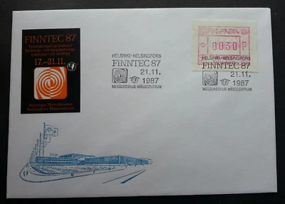[SJ] Finland FINNTEC 87 Expo 1987 ATM (Frama Label FDC)  - Image 1 of 4
