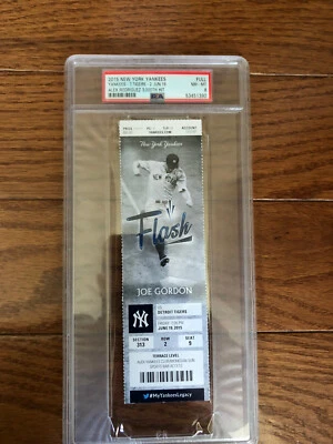 Alex Rodriguez ARod 3000 Hit Ticket 2015 PSA 8 NM-Mint RARE, VERY LOW POP!!! - Image 1 of 2