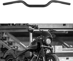 Manubrio per Moto 25mm Drag Bars Universale per Cafe Race Bobber Motocross Nero - Foto 1 di 7