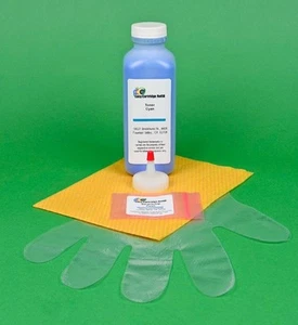 Lexmark CX410de CX410dte CX410e Hi-Yield Cyan Toner Refill w/Chip. 100gr. (US) - Picture 1 of 1
