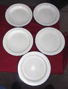 5 Vintage Jury 1951 Enamel Military British Army Deep Mess Plates Bowls - Picture 1 of 15