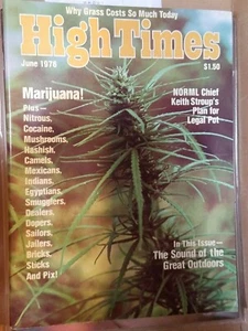 HIGH TIMES THE GREAT OUTDOORS VINTAGE JUNE 1976 MARIJUANA MAGAZINE WEED 420 N/M - Picture 1 of 3