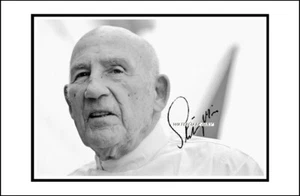 Stirling Moss, autografiado, imagen de lona de algodón. Edición Limitada (SM-400) X - Imagen 1 de 1