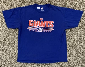 New York Giants Mens XL Blue Graphic Tshirt NFL NFC East Football Shirt Gmen - Picture 1 of 4