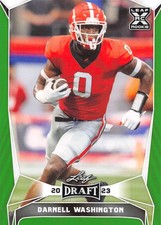 2023 Leaf Draft GREEN Football Trading Cards Pick From List Base - Auto H