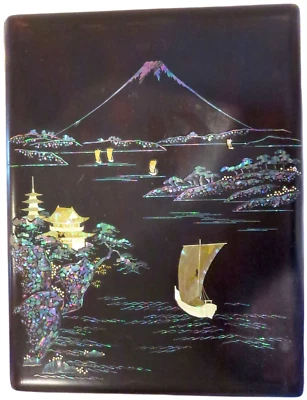 LACA Y MADRE DE LA PERLA Escritura - Buzón ANTIGUO MONTE. Fuji MEIJI Foto 1 de 4