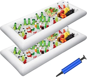 Inflatable Serving Bars Ice Buffet Salad Serving Trays Food Drink Holder Cooler - Picture 1 of 12