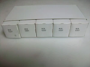 SLEEVE OF 5 RCA JAN 6SA7 TUBES   5960-00-617-5631 - Picture 1 of 4