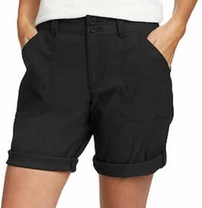 Eddie Bauer Women's Stretch UPF 50 Rolled Hem Adjustable Length Bermuda Shorts - Picture 1 of 12