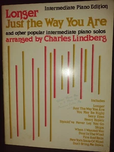 1970's Intermediate Pop Piano Solos Songbook Longer and Other Songs Lindberg New - Picture 1 of 11