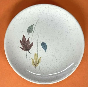 Plato de pan de postre franciscano hojas de otoño sello de color loza EE. UU. 6,5" - Imagen 1 de 9