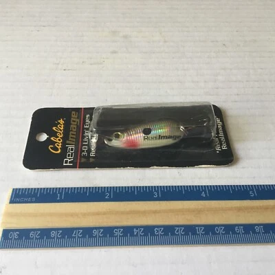 Cabelas Real Image 3-d Livin Eyes Spoon Fishing Lure. - Image 1 of 3