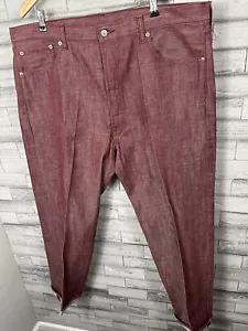 Levis 501 Jeans 5 Button Fly 42x32 Light Red Denim - Picture 1 of 8