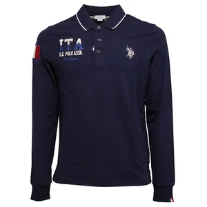 4441K  polo uomo U.S. POLO ASSN. blue heavy cotton t-shirt man - Picture 1 of 4