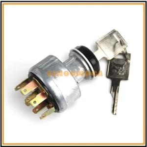 Key Ignition Switch 282775A1 D134737 For Case Skid Steer 1835B 1835C 1840 1845B - Picture 1 of 5