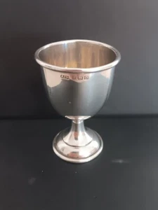 EGG CUP STERLING SILVER GEORGE V Birmingham 1938 A J Bailey 19.3 Grams - Bild 1 von 11