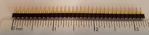 32 pin Machined Pin socket Samtec 1 row, Female 0.100" pitch 2.54mm 4 pieces - Picture 1 of 10