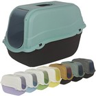 Hooded Enclosed Cat Litter Tray Covered Filter Box Large Scoop Flap Toilet Potty