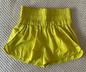 Free People FP Movement Way Home Shorts Medium Sparkling Citrus - Picture 1 of 5