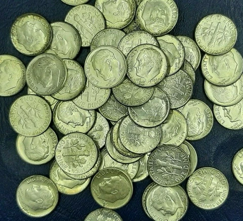(1) EACH ROOSEVELT DIMES 90% SILVER CHOOSE HOW MANY EACH LOT IS 1 COIN Cover
