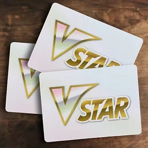 Marcatore carte VSTAR x3 Pokemon TCG spada e scudo stelle brillanti quasi nuovo - Foto 1 di 3