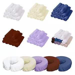 12 Pieces Face Cradle Covers Soft Headrest Cover for SPA Bed Massage Tables - Picture 1 of 44