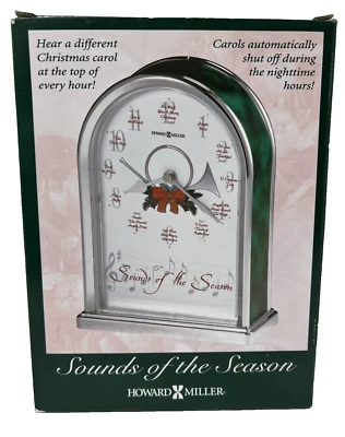 Relógio de Natal musical Sounds Of The Season Howard Miller Company - Imagem 1 de 4