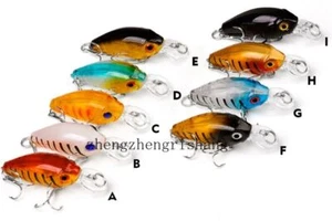 Crankbaits 4.5cm/3.5g Minnow Fishing Lures Hook Tackle Hard Bait Wobbler 9 color - Picture 1 of 27