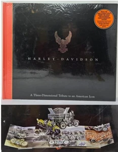 Harley Davidson Motorcycle Tribute 1998 Coffee Table Book Pop-Up 3D Illustrated - Picture 1 of 11