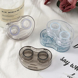 Cosmetic Contact Lens Box Visible Portable Lens Box With Tweezers Wearing Sti Pe - Picture 1 of 17