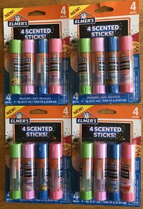 16 Total Elmer’s Scented Clear Glue Sticks Safe and Nontoxic Assorted Scents - Picture 1 of 4