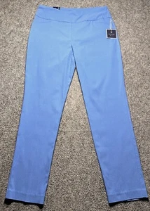 NWT Kaari Blue Women's Size 10 Straight Leg Beam Blue Pull Up Ankle Pants - Picture 1 of 13