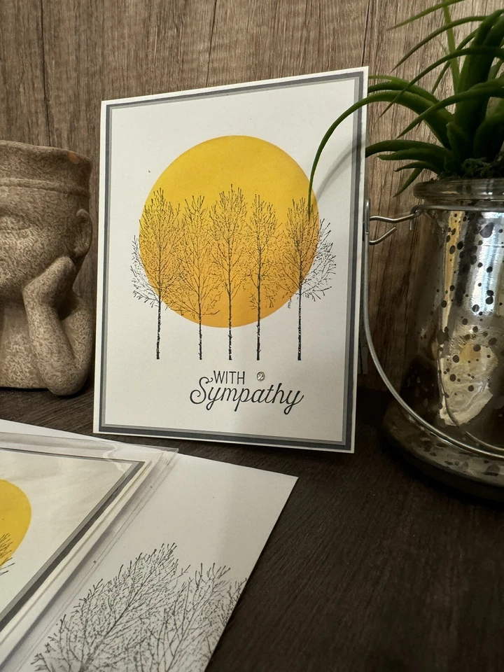 With Sympathy Handmade Greeting Card: Warmth and Comfort in a Card - Image 1 of 4
