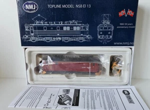 Locomotora eléctrica NMJ NSB EL 13. 2123 V3, marrón rojizo / negro, escala H0, DC - Imagen 1 de 6