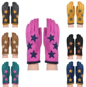 Guanto scamosciato stampa stelle look donna ragazza adorabile stella guanti stampati - Foto 1 di 9
