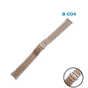 CHAGAL Swiss Made Stainless Steel Band, Two Tone Bracelet, 18mm #BC04# - Picture 1 of 5