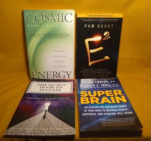 Super Brain Cosmic Energy E2 Secret Door to Success 4 PB book lot Grout Jirsch - Foto 1 di 6