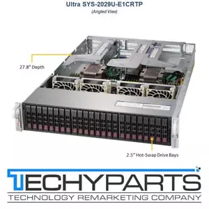 Supermicro SYS-2029U-E1CRTP X11DPU 2x Xeon Gold 6126 192GB RAM SAS3 2U Server - Picture 1 of 3