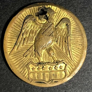 21,6 mm Messing "$2 1/2" strahlender Adler Wappenkranz Zähler/Medaille Fauver Coll. - Bild 1 von 3