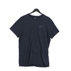 Jack Wolfskin Herren T-Shirt Brustumfang: 44 Zoll blau 100 % Baumwolle Basic