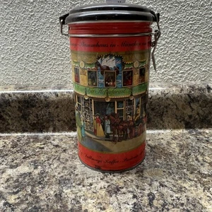 "Lata con tapa con bisagras de café café Dallmayr lata de 8""" - Imagen 1 de 7