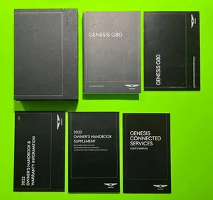 2022 Genesis G80 Factory Owners Manual Set w/ NAV & Case *OEM* - Picture 1 of 8